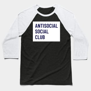 Antisocial By Lamaj Baseball T-Shirt